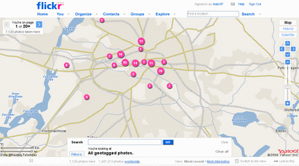 flickr maps screenshot